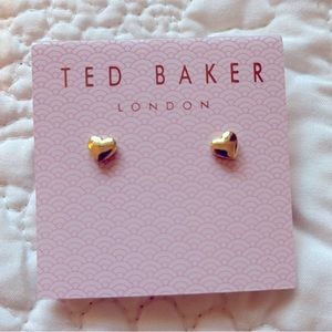 Ted Baker London Gold Harly Heart Earrings